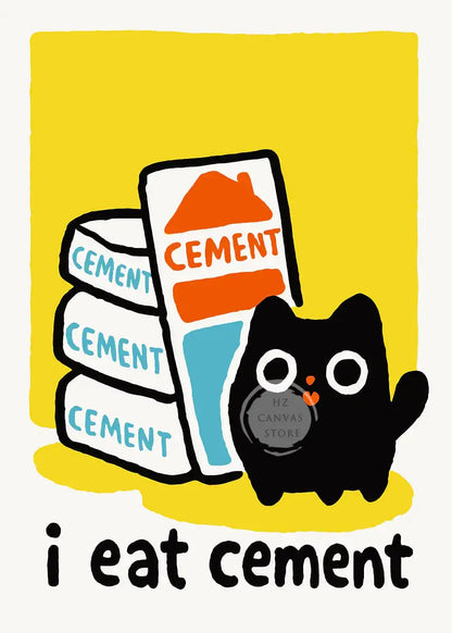 Affiches drôles de mèmes de chats, bande dessinée japonaise de chat, art de la culture des mèmes Internet, impression sur toile, décoration moderne de salon, chambre à coucher, cadeau