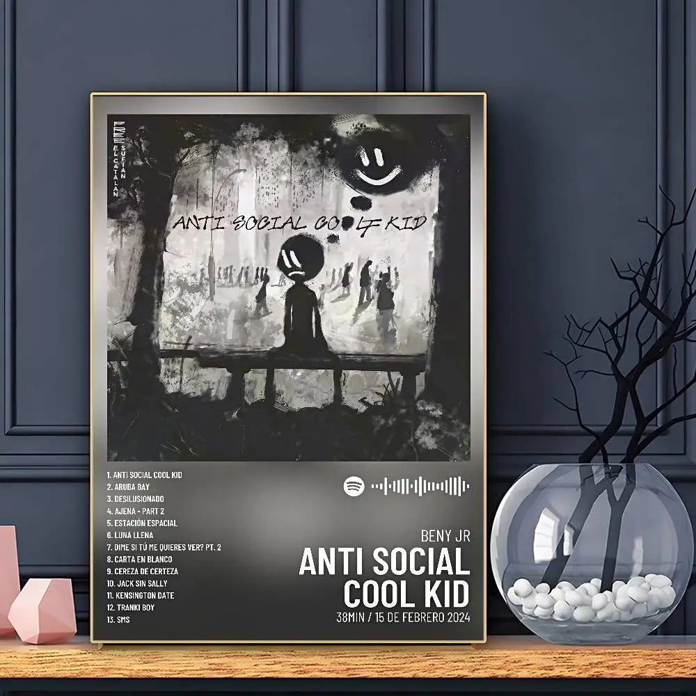 Affiche Rapper Beny Jr Art HD Mur Adhésif Étanche Décoration Maison Salon Bar