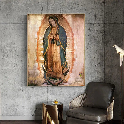 Tableau mural abstrait classique Mexique Notre-Dame de Guadalupe Impression HD sur toile Affiche Décoration Peinture Maison Salon Chambre
