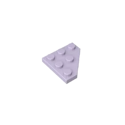 Gobricks GDS-556 Wedge Plate 3 x 3 Cut Corner | Compatible Building Block for DIY