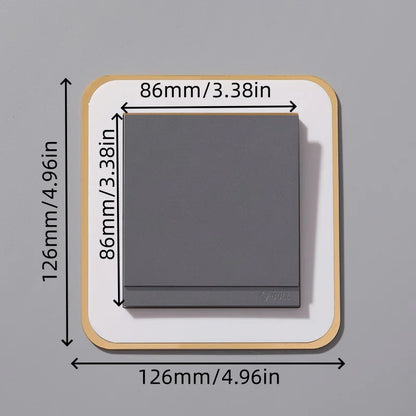 Switch Cover Decorative Frame | Non-Adhesive Acrylic Wall Plate Protector