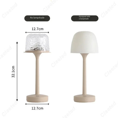 Lampe de Bureau LED Ondulation d'Eau Lampe de Nuit Romantique Projection Chambre Cadeau Couple