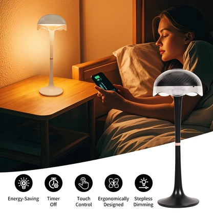 RGB Touch Desk Lamp Rechargeable Eye Care Bedside Night Light for Bedroom