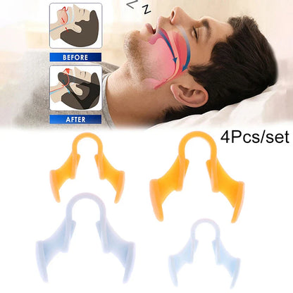 4 Pcs Silicone Anti Snoring Nose Clip | Sleep Aid Snore Prevention Gadget