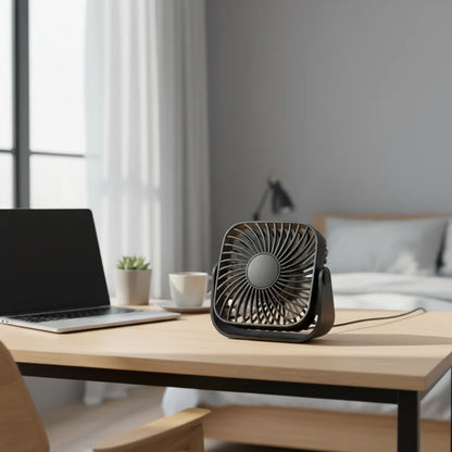 Portable Hand Fan | Mini Handheld USB Fan with Efficient Airflow | Perfect for Travel and Desk Use