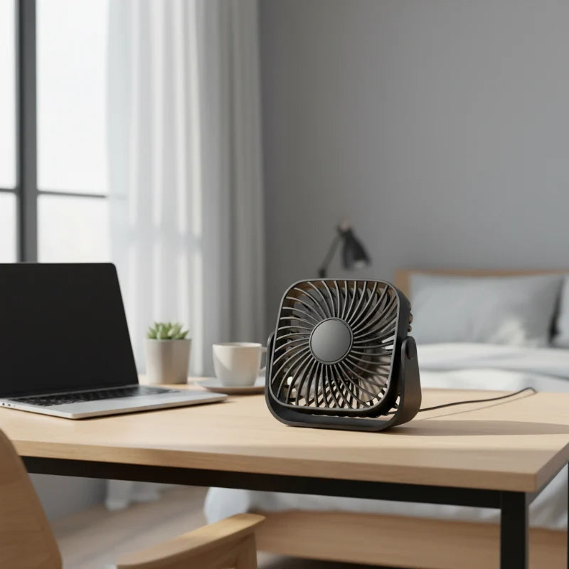 Portable Hand Fan | Mini Handheld USB Fan with Efficient Airflow | Perfect for Travel and Desk Use