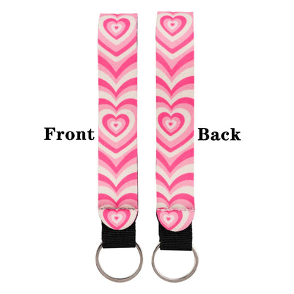Cartoon Animal Keychain with Wrist Strap | Anti-Lost Lanyard for Keys
