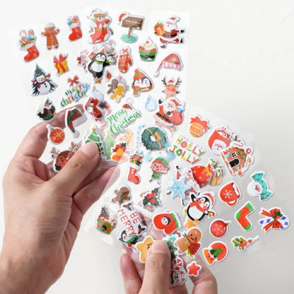 Christmas Bubble Stickers | 3D Holiday Party Decoration Set
