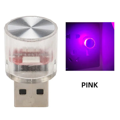 USB Mini RGB Night Light | LED Ambient Decorative Lamp for Bedroom, Car, Office