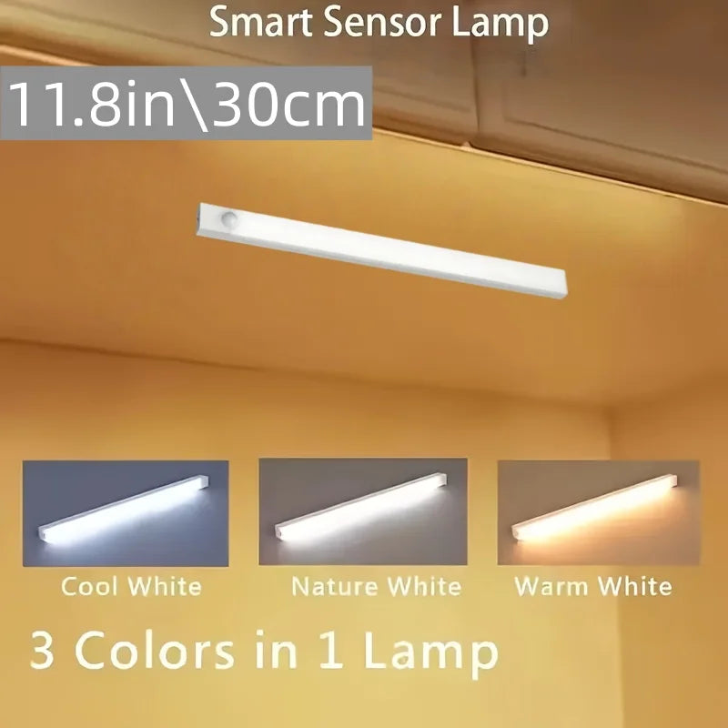 Rechargeable Sensor Night Light | 4 Sizes, 3 Color Modes, Magnetic & No Drill