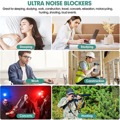 20 Pairs Soft Foam Ear Plugs | Noise Reduction for Sleep and Travel