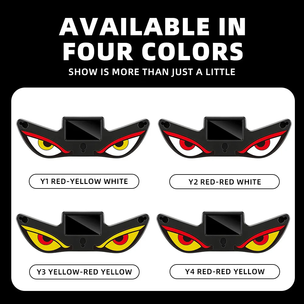 Solar Devil Eye Car Warning Light | USB-C Rechargeable Window Lamp