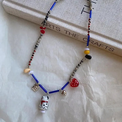 Personalized Dalmatian Pendant Necklace | Custom Beaded Jewelry Gift