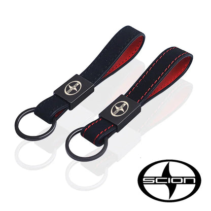 Leather Keychain for Toyota Scion xA xB xD iQ tC | Car Accessories
