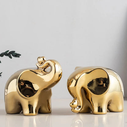 Figurita de elefante de dibujos animados, decoración bohemia para el hogar, adorno para sala de estar, vitrina de vino, escritorio, mueble de TV.