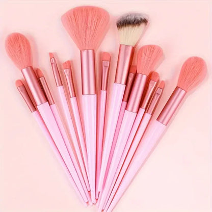 13-Piece Makeup Brush Set | Complete Eye Shadow, Concealer & Powder Brush Kit