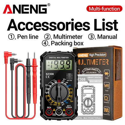 ANENG SZ308 Digital Multimeter | AC/DC Voltage Resistance Capacitance Tester