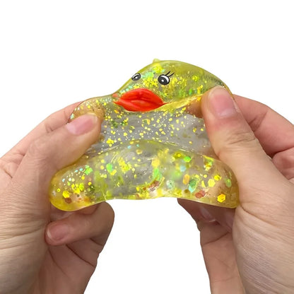 Jouet à presser canard Aurora en maltose moelleux | Jouet anti-stress doux et mignon en forme d'animal