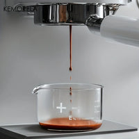 KEMORELA 1/2PCS Espresso Shot Glasses 60ml Clear Scale Measuring Cup Liquid Heavy Glass Coffee Cups Home Barista Accessories