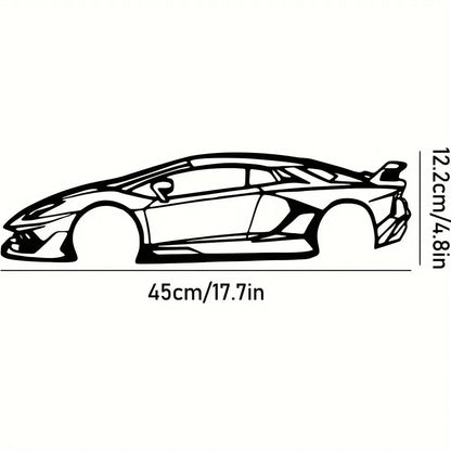 Ligne métallique décorative « Hot Border », spécialement conçue pour les passionnés d'automobile souhaitant créer des présentoirs muraux.