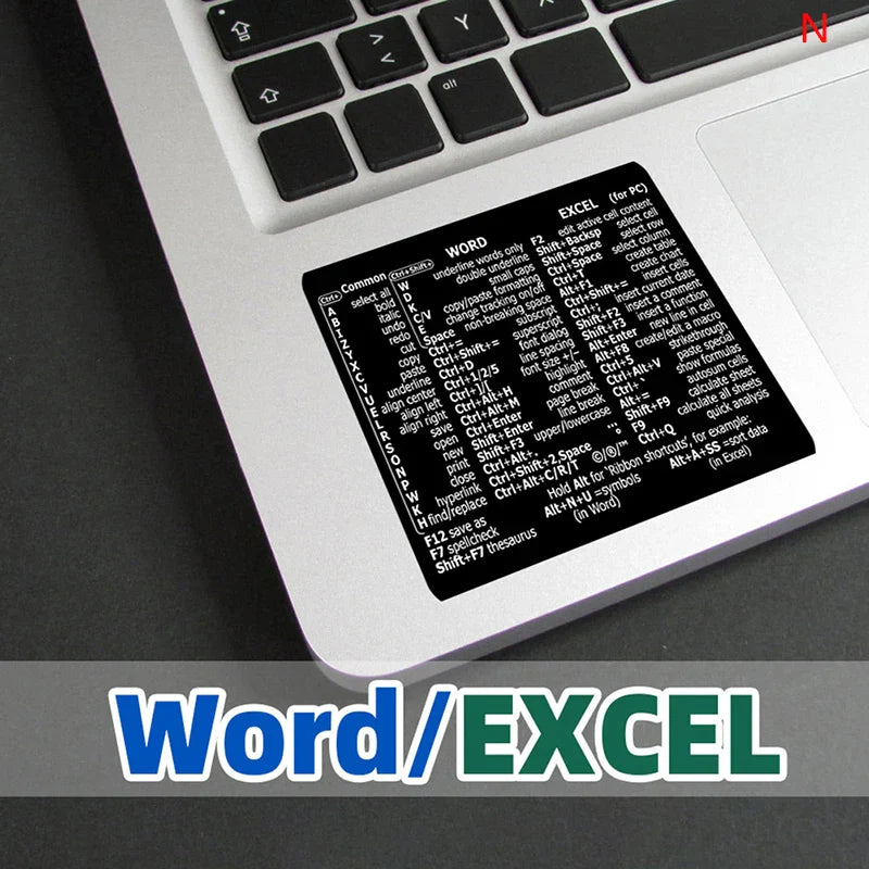Windows PC Keyboard Shortcut Sticker | Reference Guide for Laptop Desktop