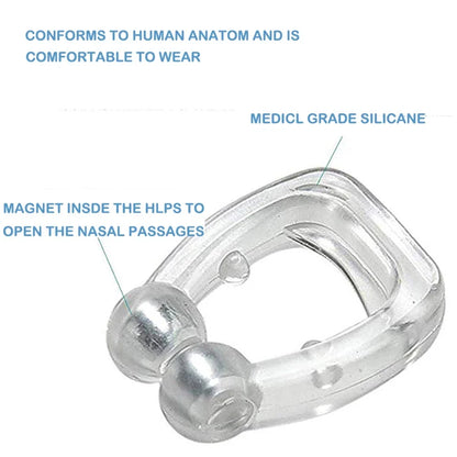 Anti Snore Nose Clip | Magnetic Sleep Aid for Quiet Nights
