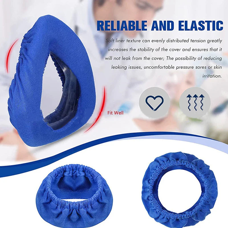 CPAP Mask Liners for Full Face Masks | Moisture Wicking, Pressure Reducing, Washable Cotton Cover