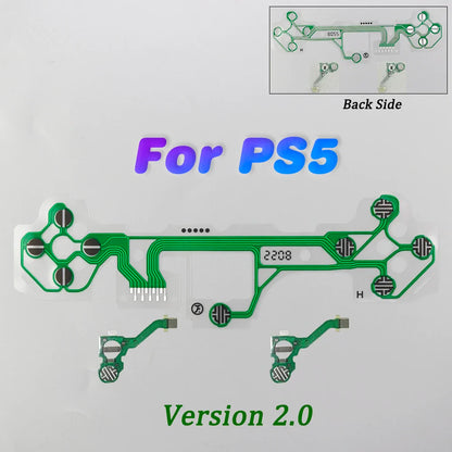 1Pc Button Ribbon Circuit Board for PS3 PS4 Pro PS5 Controller | Conductive Film Keypad Flex Cable Replacement