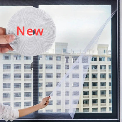Self-Adhesive Mosquito Window Screen Curtain | DIY Insect Net for Doors and Windows