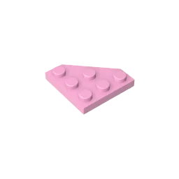 Gobricks GDS-556 Wedge Plate 3 x 3 Cut Corner | Compatible Building Block for DIY