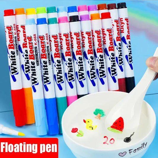Floating Marker Pen Set | Montessori Magic Water Drawing Toy for Kids