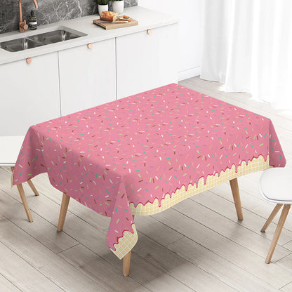 Nappe jetable beignet rose Housse de table beignet Filles 1er anniversaire Décoration Fête d'anniversaire enfants Fournitures de mariage Baby Shower