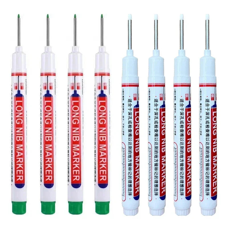 20mm Deep Hole Long Nib Markers Set | Multi-Purpose Perforating Pen for Metal, Wood, and Glass