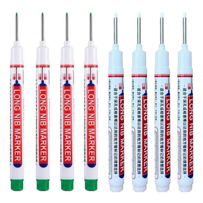 20mm Deep Hole Long Nib Markers Set | Multi-Purpose Perforating Pen for Metal, Wood, and Glass