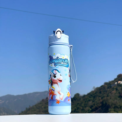 Unicorn Straw Cup | Cute, Portable, and Large Capacity Water Bottle