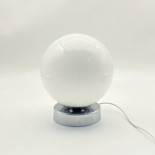 AuraNest | Vintage Round Table Lamp with USB Charging Bedside Decor