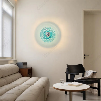Nouvelle Lampe Murale LED Rétro en Verre Ondulé pour Salon, Mur de Fond, Porche, Couloir, Éclairage Décoratif