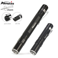 Alonefire 3W XPE LED Mini Penlight Flashlight | Portable Zoom Pocket Torch