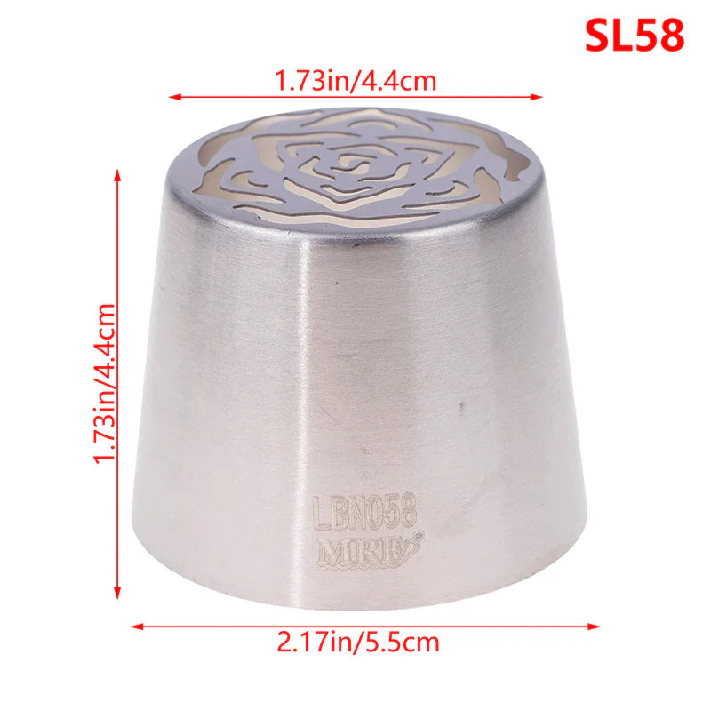 1Pc Stainless Steel Russian Piping Tip | Christmas Cake Icing Nozzle for Cupcake Decorating