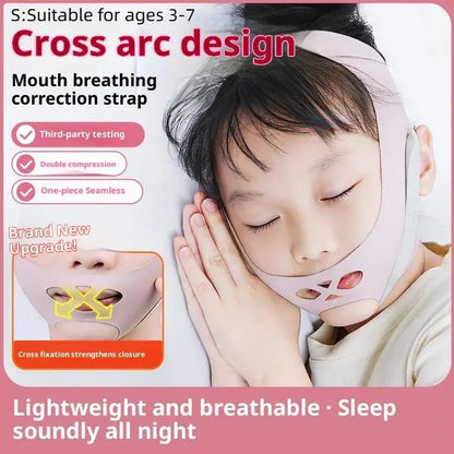 Mouth Breathing Correction Belt | Anti Snoring Chin Strap for Kids and Adults