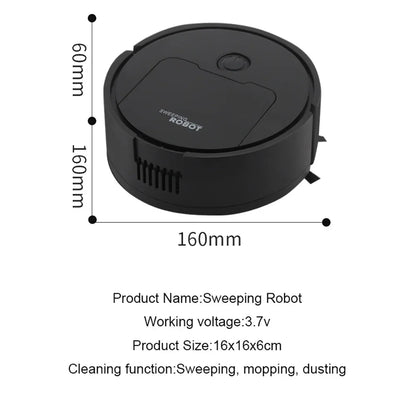 Automatic Sweeping Robot Vacuum – 3-in-1 Mop, Suction & Smart Home Cleaner