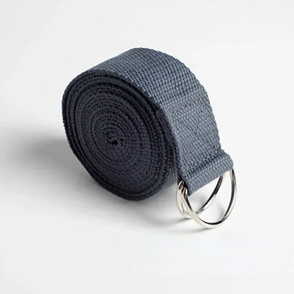 Yoga Strap with D Ring Buckle | Adjustable Stretching Belt for Flexibility