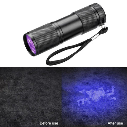 395nm UV Black Light Flashlight | Pet Urine Detector for Dog Stains and Bed Bugs