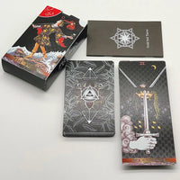 Water Proof 78 Card PVC Tarot Deck With Plastic Package Divination Board Game Fortune Telling Oracle Set For Beginners