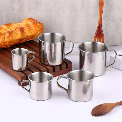 Stainless Steel Coffee Mug with Handle | Unbreakable Travel Cup