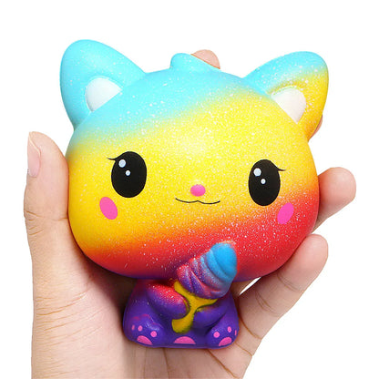 Cartoon Ice Cream Squishy Toy | Slow Rising PU Squishies for Stress Relief
