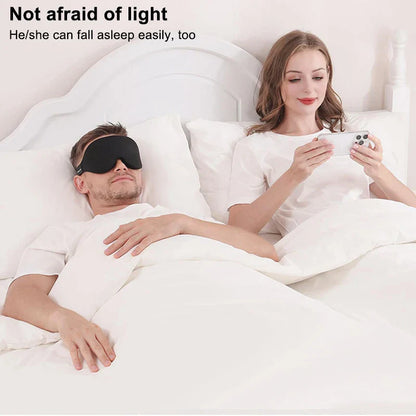 3D Sleep Mask for Light Blocking | Contoured Eye Cover with Soft Padding