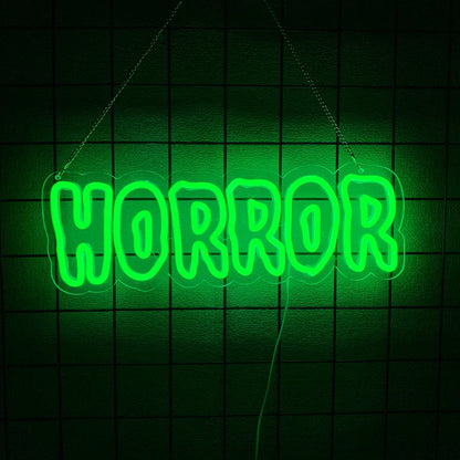 Letreros de Neón Temáticos de Halloween, Iconos de Letras Led, Utilizados para Habitación, Cine de Terror, Aventura de Casa Encantada, Bar, Decoración de Pared de Club.