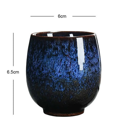 Tasse à Thé en Céramique Style Japonais, Tasse à Expresso Transformée au Four, Tasse à Thé Kung Fu en Porcelaine, Tasse à Café en Poterie, Boisson