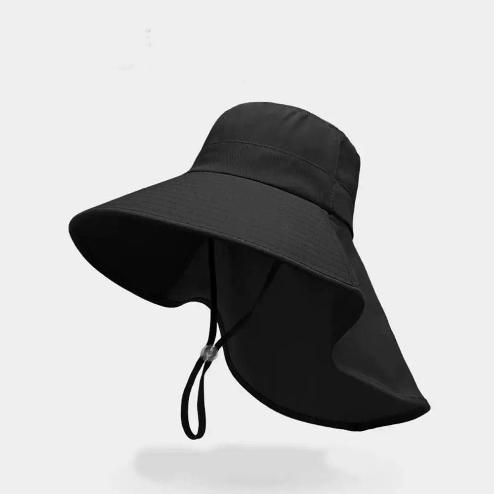 Wide Brim Sun Hat with Neck Flap | UV Protection Fisherman Hat for Outdoor Travel
